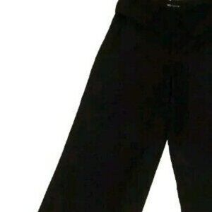 BNWT ZARA FULL LENGTH LINEN BLEND BLACK PANTS TROUSERS SIZE M  7385 490